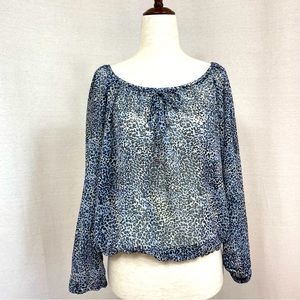 Speechless Animal Print Long Sleeve Blouse